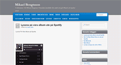 Desktop Screenshot of mikaelbengtsson.com